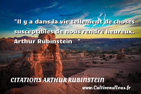 citations arthur rubinstein