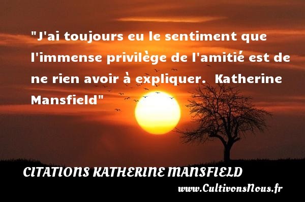 citations katherine mansfield