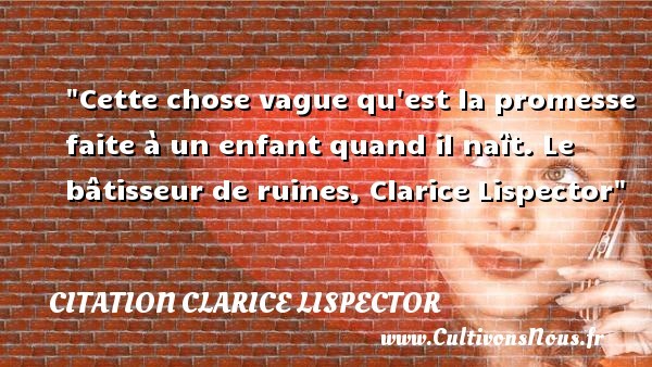 citation clarice lispector