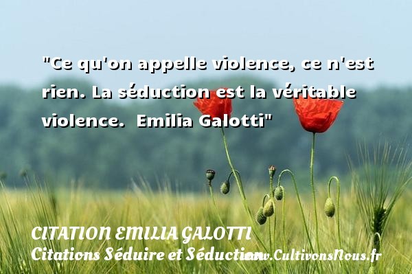 citation emilia galotti