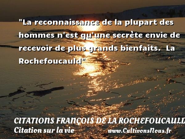 citations françois de la rochefoucauld