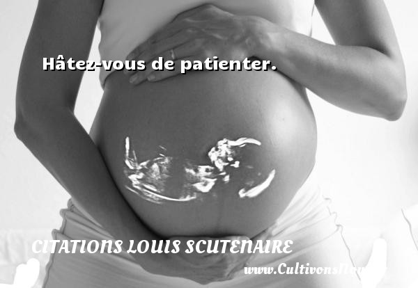 Hâtez-vous de patienter. Une citation de Louis Scutenaire CITATIONS LOUIS SCUTENAIRE