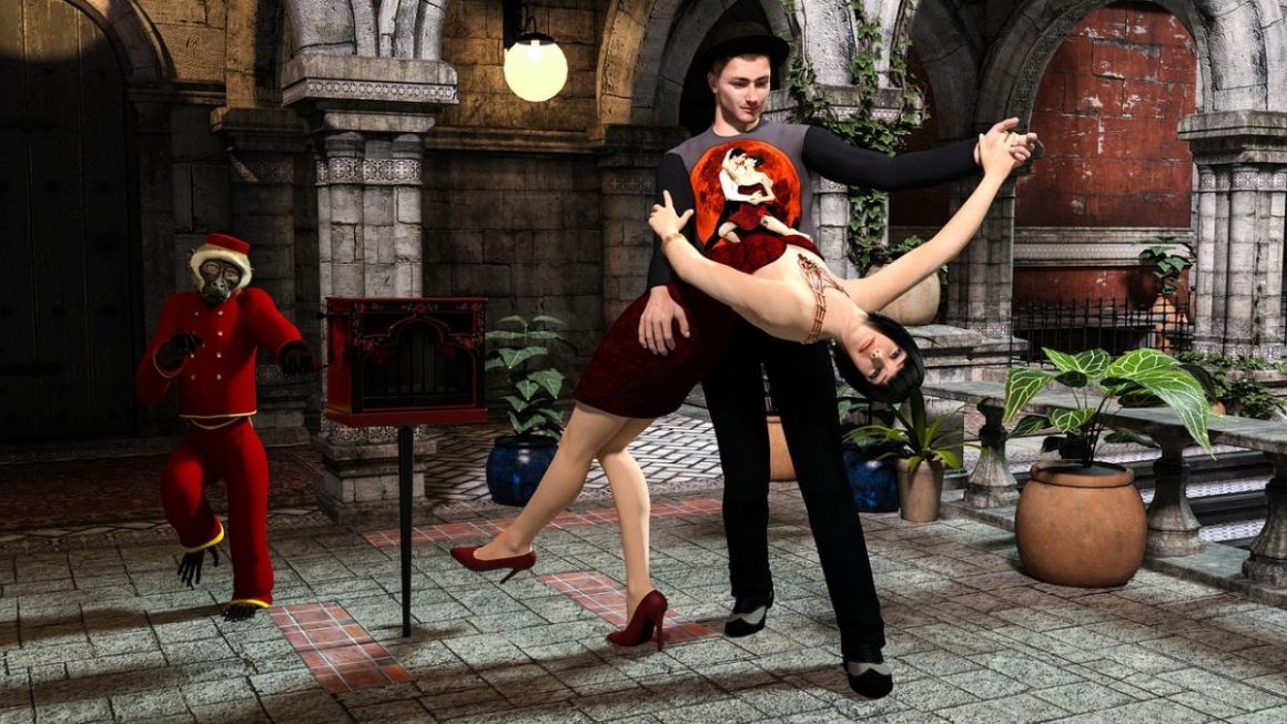 Un couple dansant le tango argentin