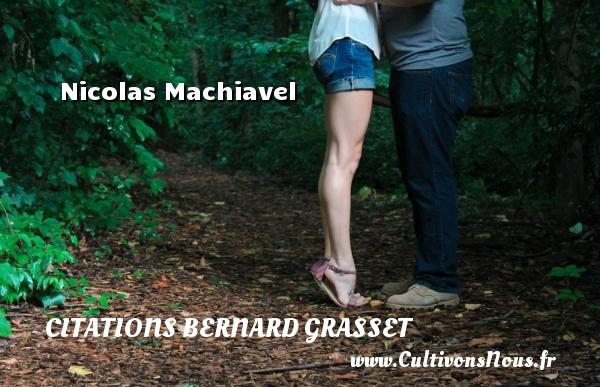 Nicolas Machiavel CITATIONS BERNARD GRASSET