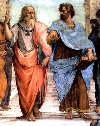 Aristote et son maitre Platon