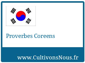 Proverbes Coreens
