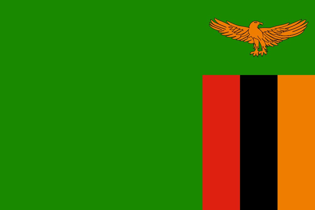 Drapeau Zambie - Le drapeau zambien