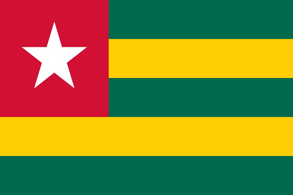 Drapeau Togo - Le drapeau togolais