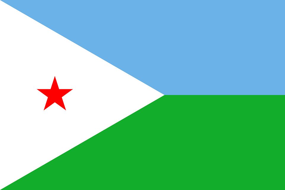 Drapeau Djibouti - Le drapeau djiboutien