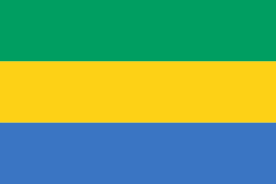 Drapeau Gabon - Le drapeau gabonais