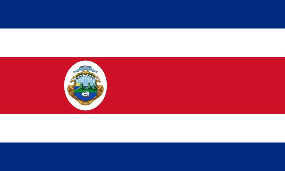Drapeau Costa-Rica - Le drapeau costaricain