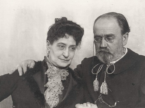 Emile Zola et son épouse, Alexandrine Zola