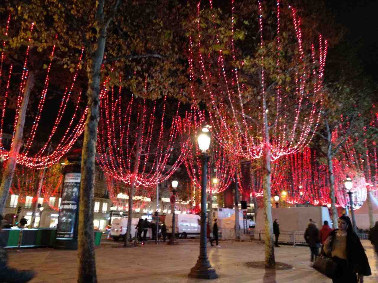 Illumination de Noël, Champs-Elysées Paris 2018