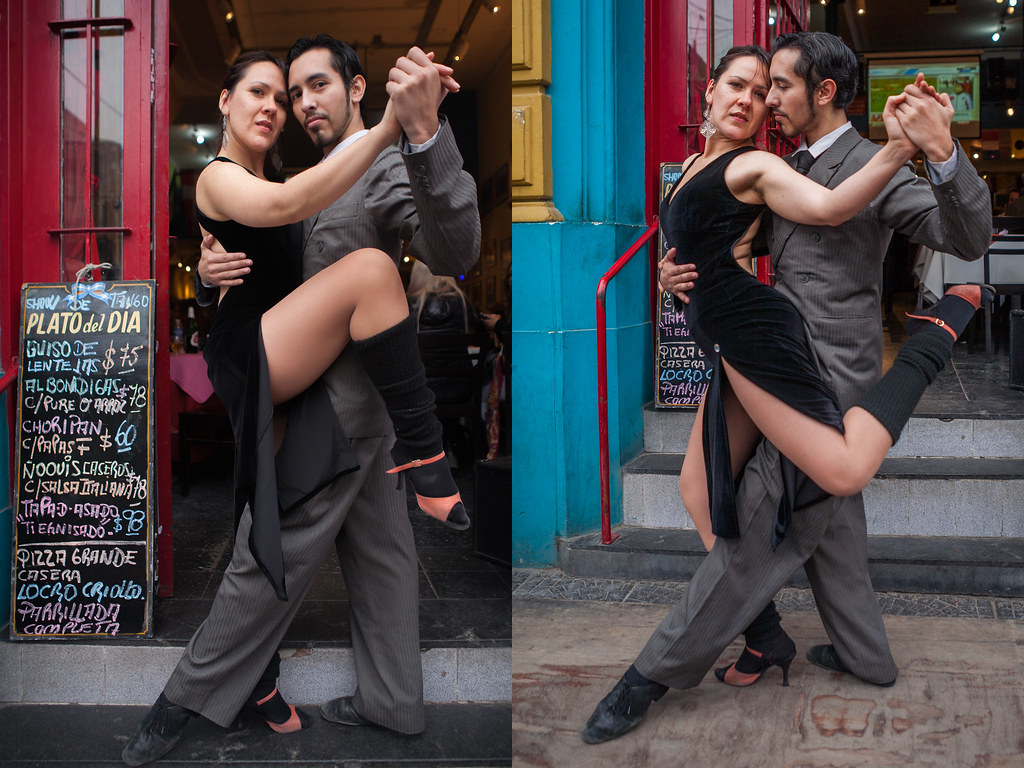Couple dansant le tango 
