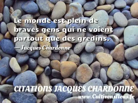 Le monde est plein de braves gens qui ne voient partout que des gredins. - Jacques Chardonne CITATIONS JACQUES CHARDONNE
