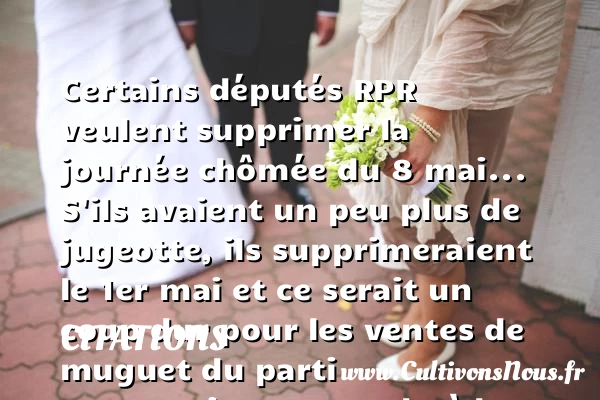 Certains députés RPR veulent supprimer - Citations - Citations Laurent Ruquier - humoriste - journaliste