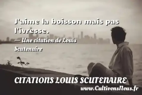 J aime la boisson mais pas l ivresse. - Une citation de Louis Scutenaire CITATIONS LOUIS SCUTENAIRE