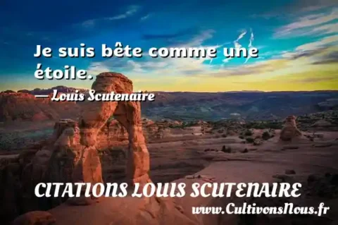 Je suis bête comme une étoile. - Louis Scutenaire CITATIONS LOUIS SCUTENAIRE