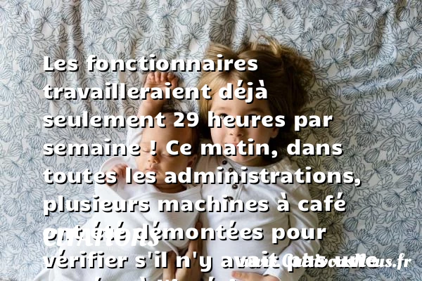 Les fonctionnaires travailleraient déjà - Citations - Citations Laurent Ruquier - Citation travail - humoriste - journaliste