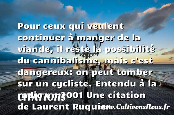 Pour ceux qui veulent continuer à - Citations - Citations Laurent Ruquier