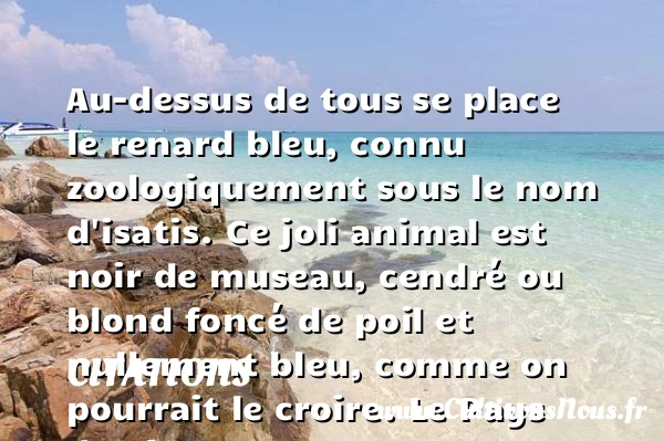 Au-dessus de tous se place le - Citations - Citations Jules Verne - Citation bleu