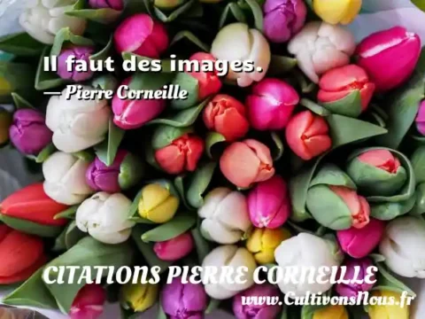 Il faut des images. - Pierre Corneille CITATIONS PIERRE CORNEILLE