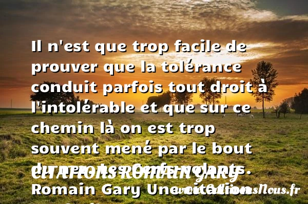 Il n’est que trop facile - Citations Romain Gary - Citation facile