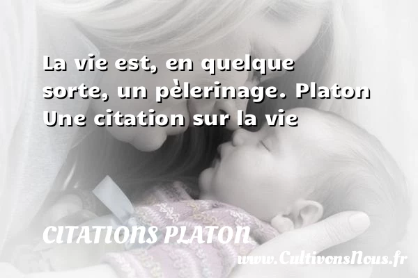 La vie est, en quelque - Citations Platon - Citation sur la vie