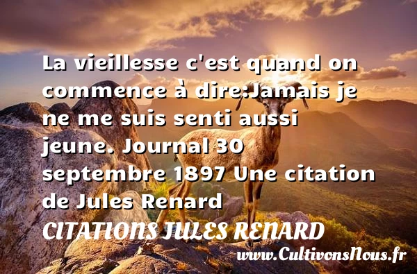 La vieillesse - Citations Jules Renard - Citation vieillesse