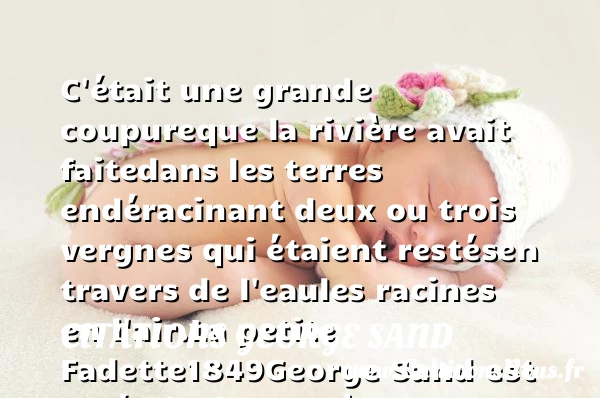C’était une grande coupure - Citations George Sand
