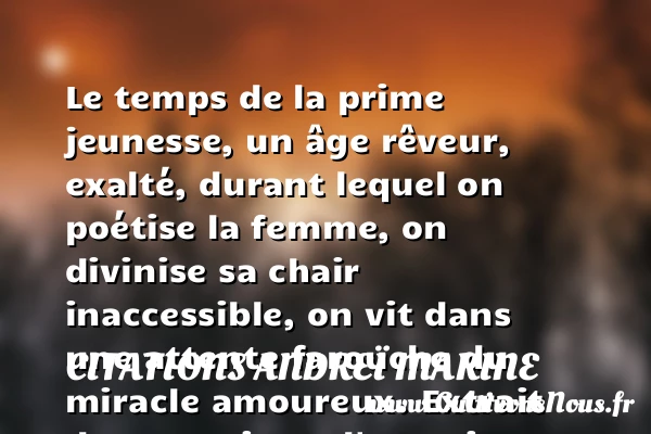 Le temps de la prime - Citations Andreï Makine - Citation Jeunesse