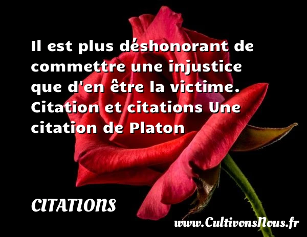 Il est plus déshonorant de - Citations - Citations Platon - Antiquité - Citation philosophie - philosophe