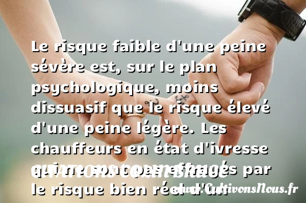 Le risque faible d’une peine - Citations Colin Bruce - Citation peur