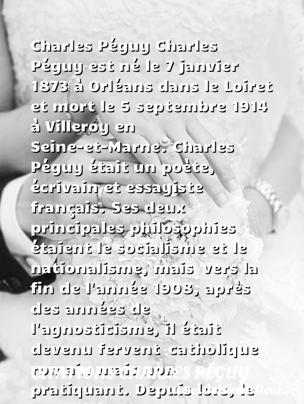 Charles Péguy, histoire et biographie de Péguy - Auteurs écrivains 20ème siècle - Citations Charles Péguy - Poésies Charles Péguy