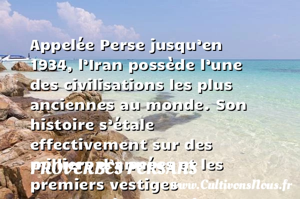 L’Iran - Proverbes persans - Pays