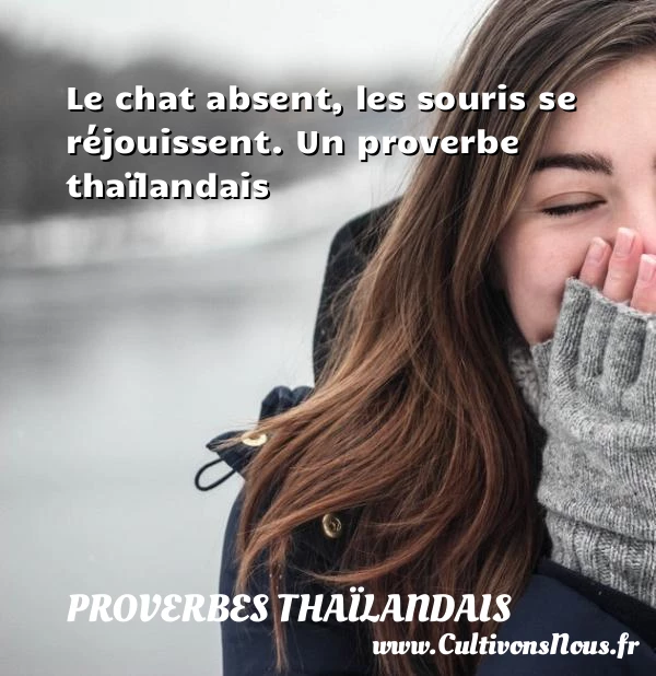 Le chat absent, les souris se réjouissent. - Proverbes thaïlandais
