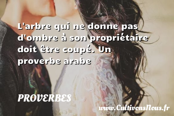 L’arbre qui ne donne - Proverbes - Proverbes arabes