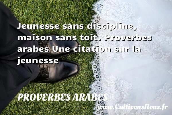 Jeunesse sans discipline, - Proverbes arabes - Proverbe jeunesse