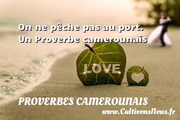 On ne pêche pas au port. - Proverbes camerounais - Proverbes philosophiques
